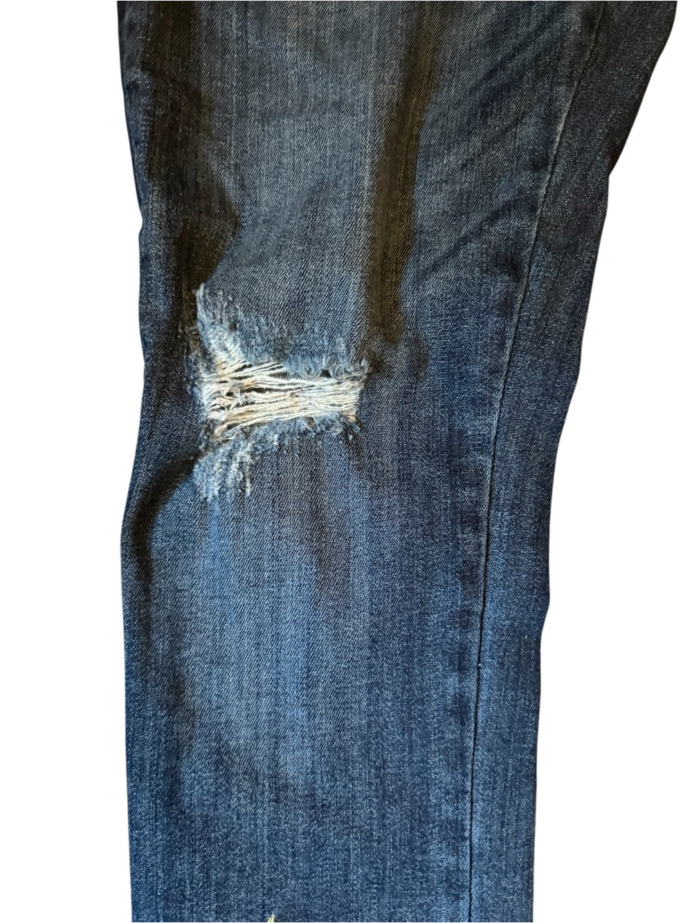 Driftwood Jackie Embroidered Distressed Jeans Rise 11" Inseam 28" Med Wash Sz 31 - Picture 5 of 15